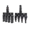 Conector solar MC4 cuádruple 4 a 1 IP67 para conexión de paneles en paralelo