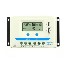 Controlador de Carga Epever PWM 30A 48V VS3048AU con Pantalla LCD