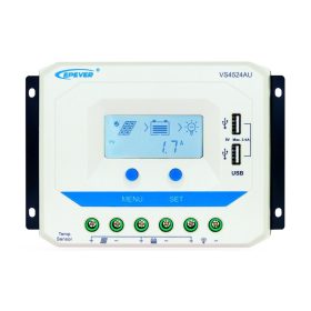 Controlador de Carga Epever PWM 45A 12V 24V VS4524AU con pantalla LCD