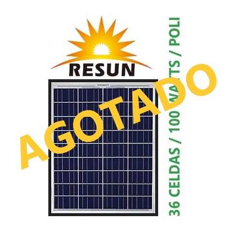 Panel Solar 100 Watts Resun Policristalino