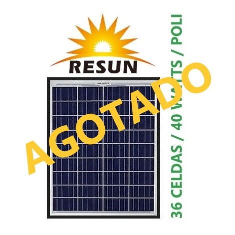 Panel Solar 40 Watts Resun Policristalino