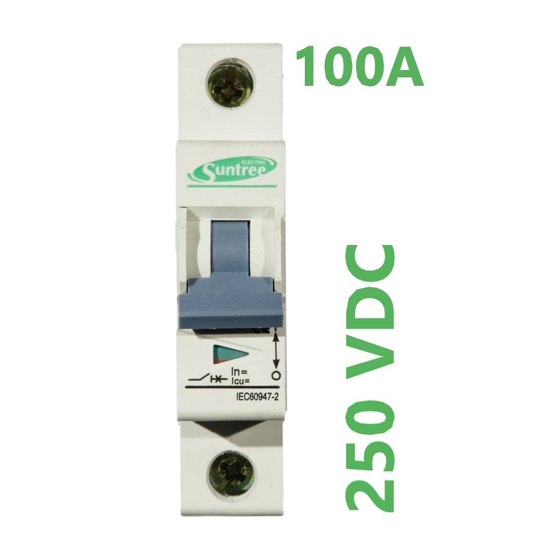 Breaker automático DC 250V 100A marca Suntree para corriente continua