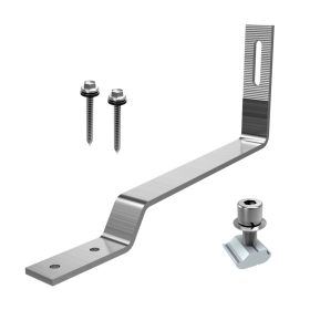 Base fija tipo gancho para teja de acero inoxidable Uisolar