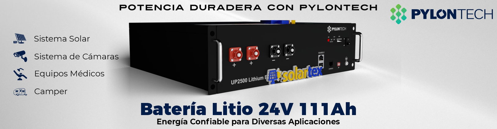 Batería Ion de Litio 24V 111Ah UP2500 Pylontech Batería Ion de Litio 24V 111Ah UP2500 Pylontech