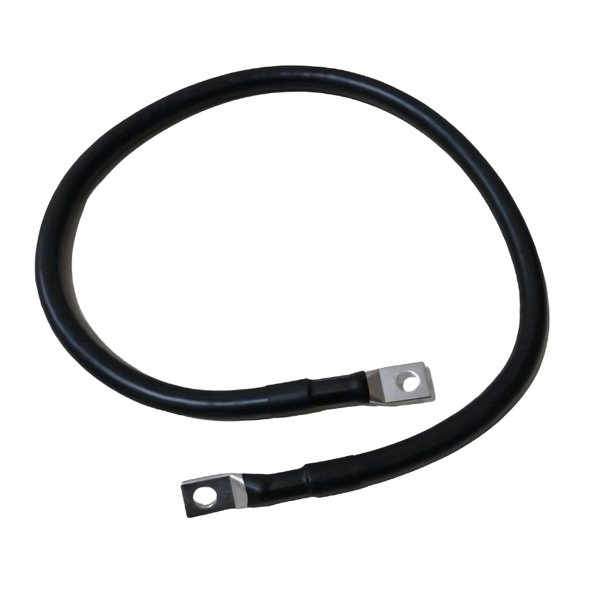 Cable de potencia AWG 1/0 de 88cm con terminales para conexión inversor batería