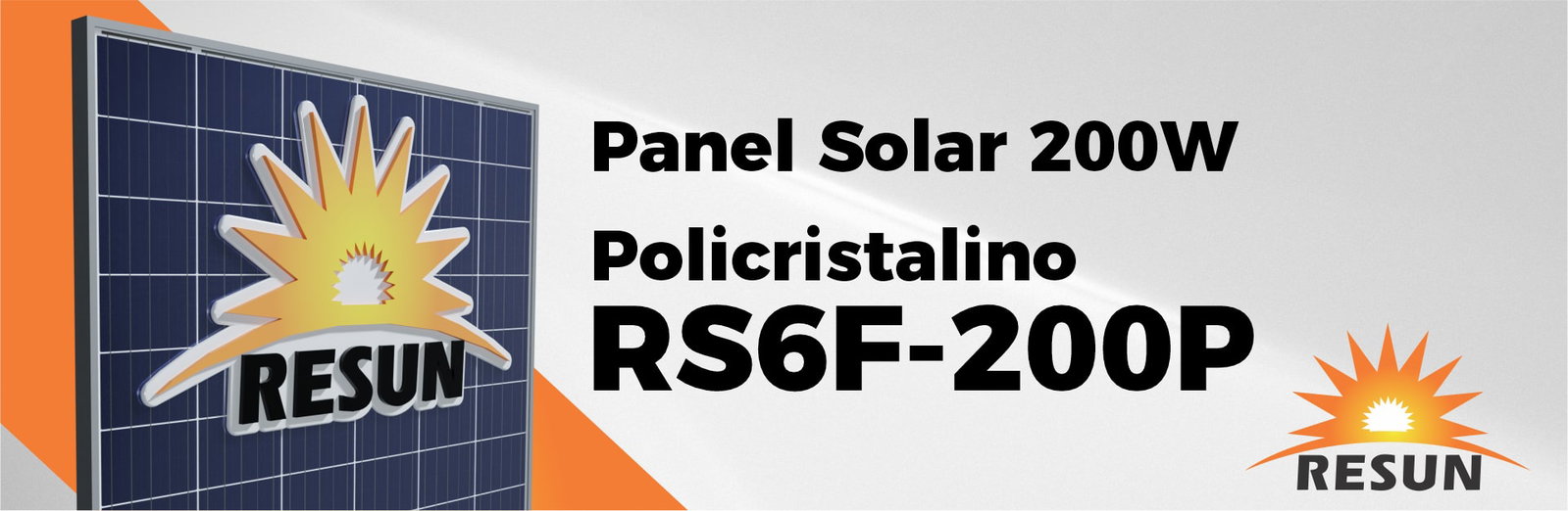 Panel Solar 200 Watts Policristalino RESUN Panel Solar 200 Watts Policristalino RESUN