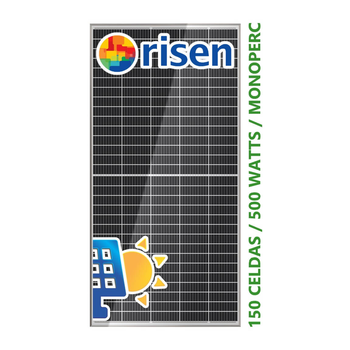 Panel Solar 500 Watts Monoperc Titan RISEN