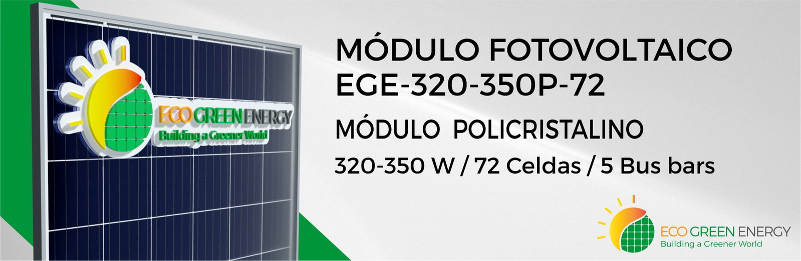 Panel Solar 330 Watts Poli Eco Green Energy
