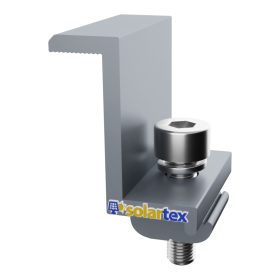Abrazadera final End Clamp 35mm de aluminio para montaje solar