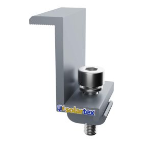 Abrazadera final End Clamp 40mm de aluminio para estructura solar