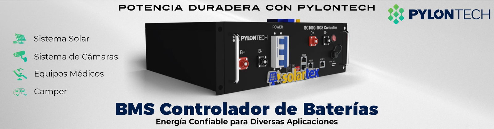 BMS Controlador de Baterías Litio SC1000-100S BMS Controlador de Baterías Litio SC1000-100S