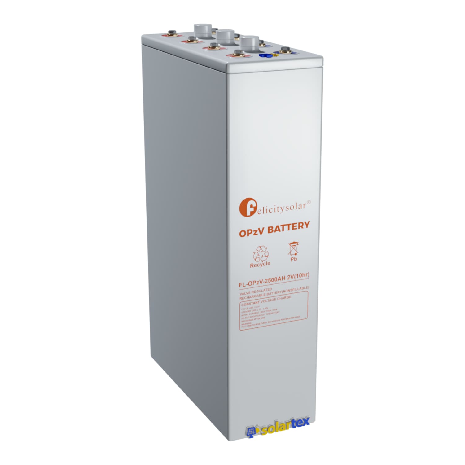 Batería GEL OPzV 2500Ah 2V Felicity Solar