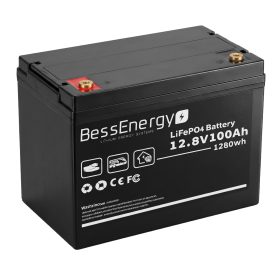 Batería de litio LiFePO4 Bessenergy 12.8V 100Ah para sistemas solares