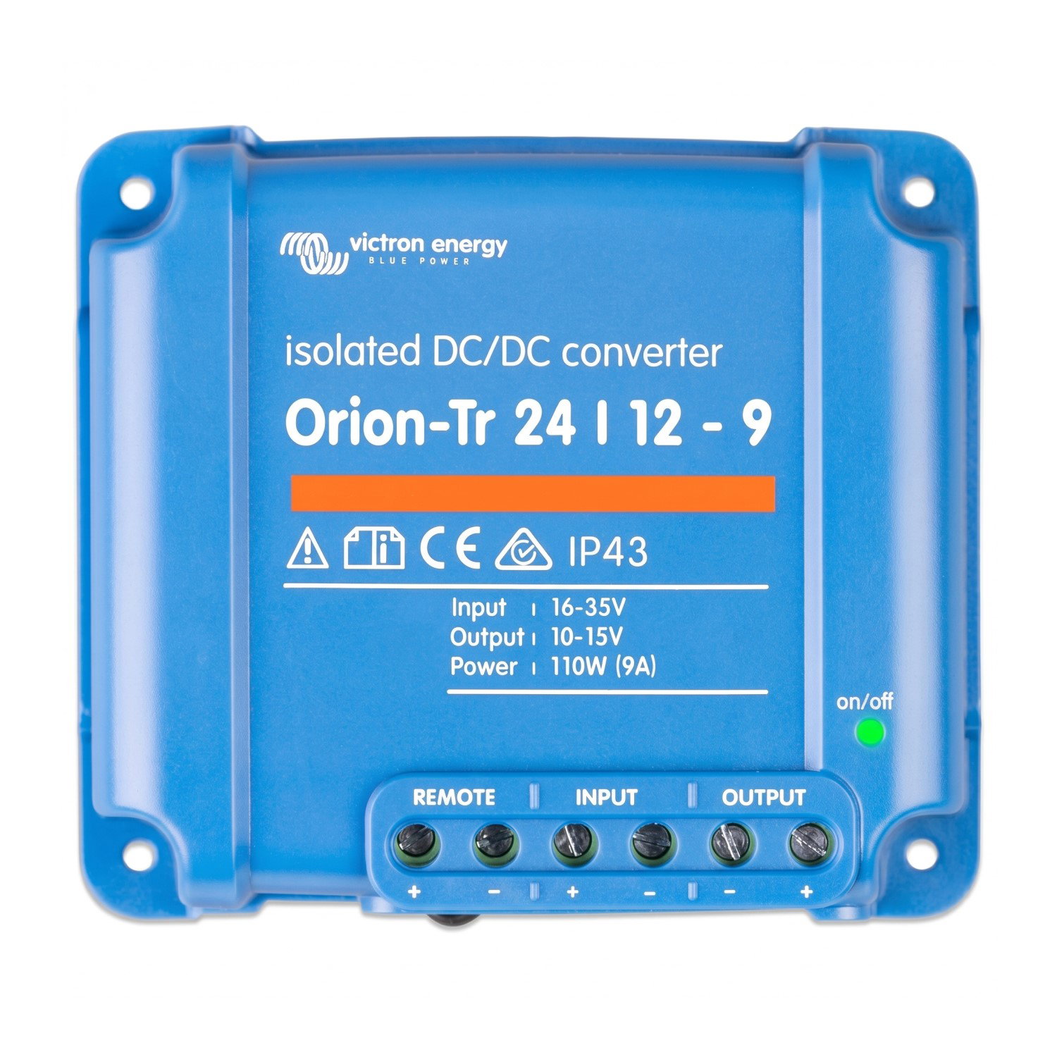 Convertidor DC/DC Orion-Tr 24V a 12V 9A Aislado IP43