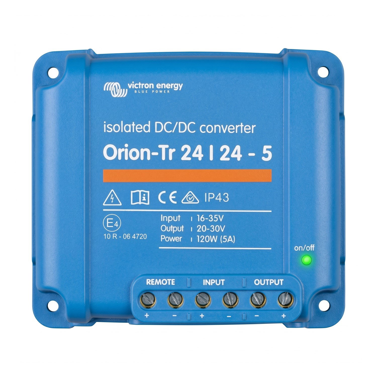 Convertidor DC/DC Orion-Tr 24V a 24V 5A Aislado IP43