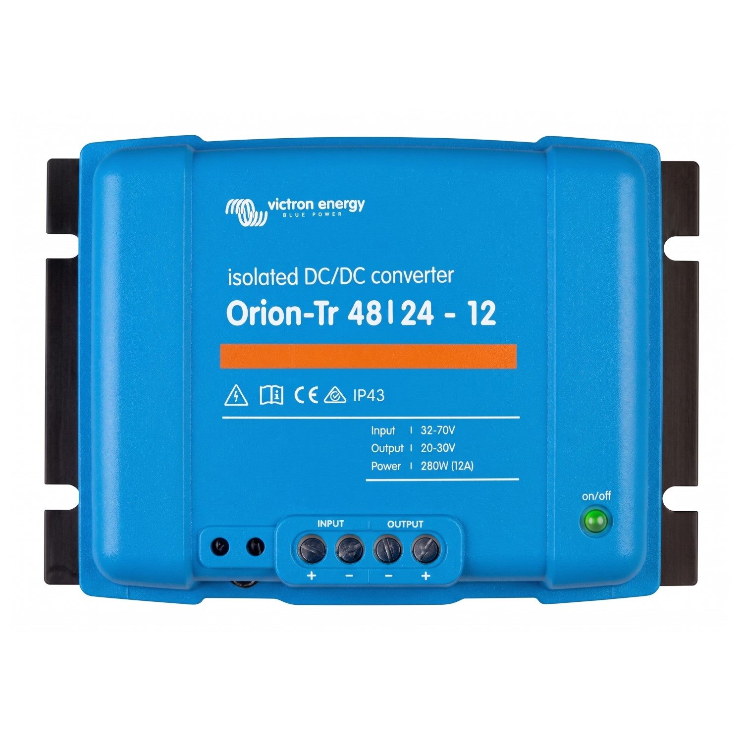 Convertidor DC/DC Orion-Tr 48V a 24V 12A Aislado IP43