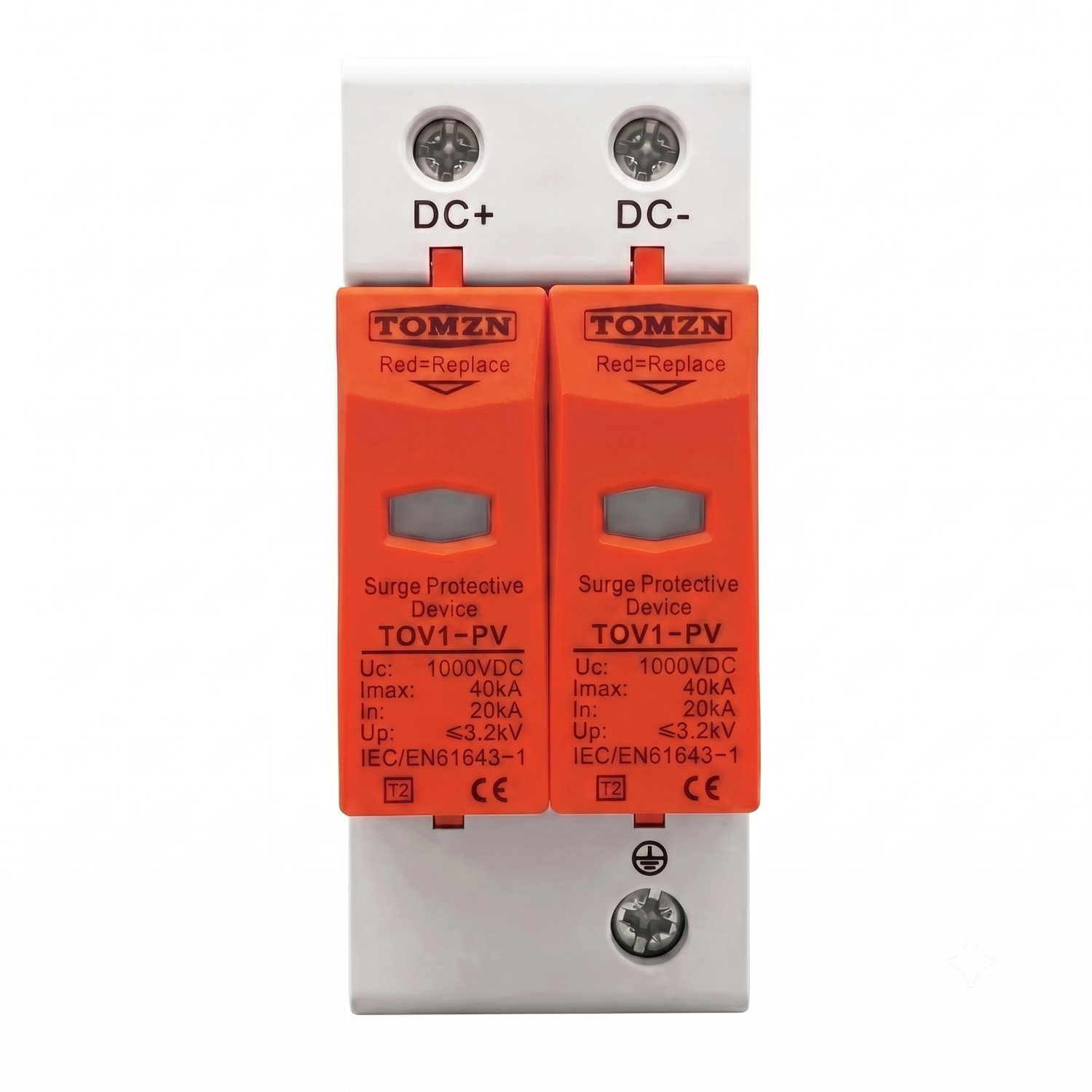 DPS Protector Sobretensiones 2P 20ka-40ka 1000VDC - Imagen 2