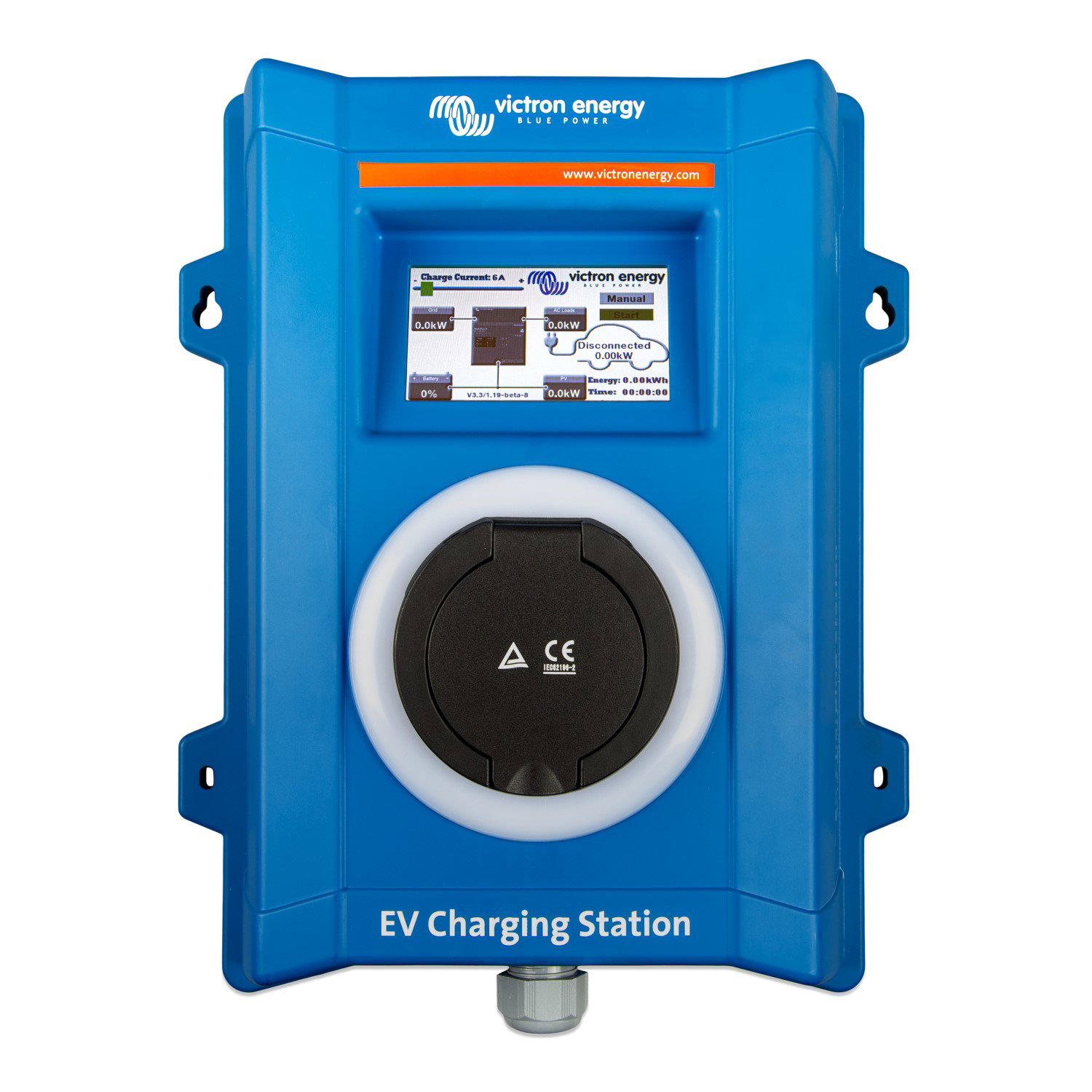 EV Charging Station 22kW trifasico y 7kW monofásico Victron