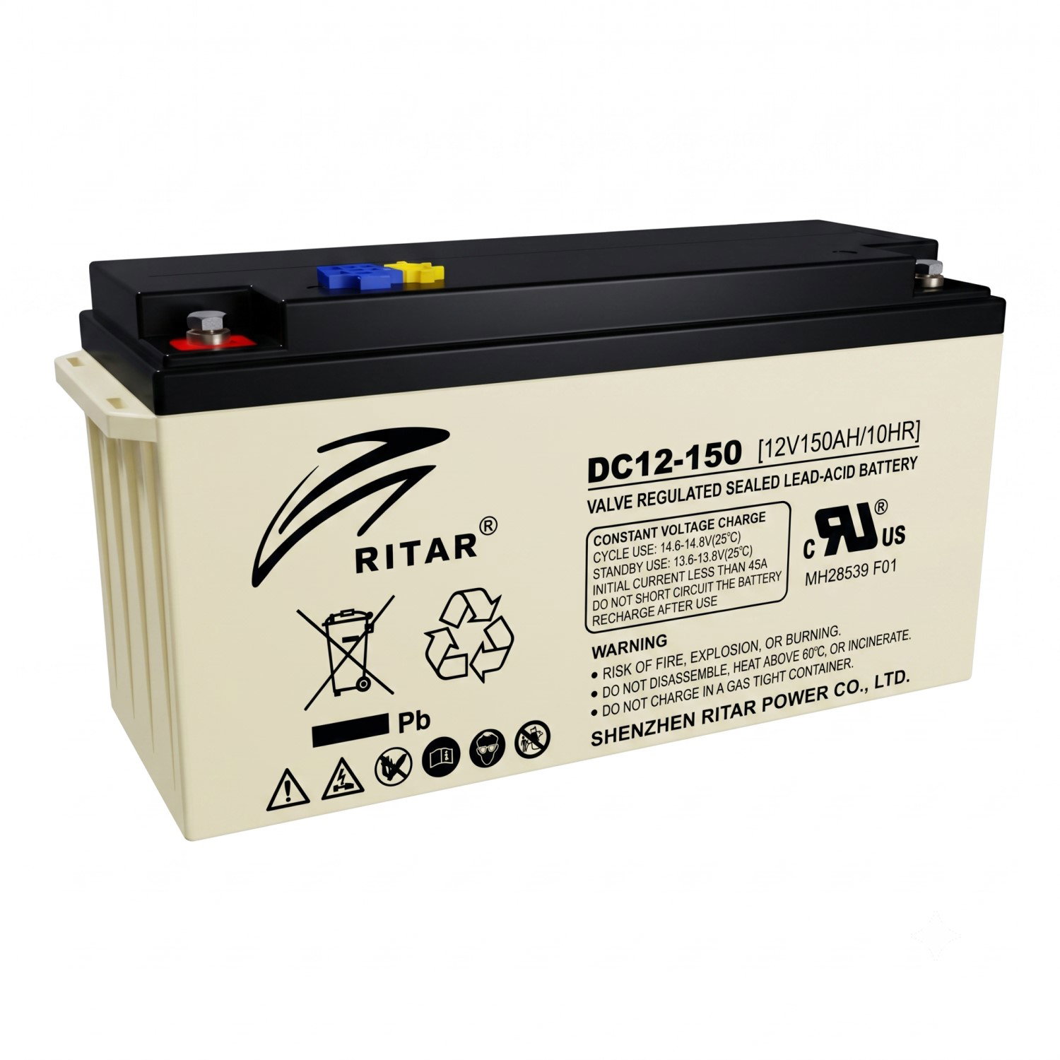 Batería AGM Ritar 12V 150Ah