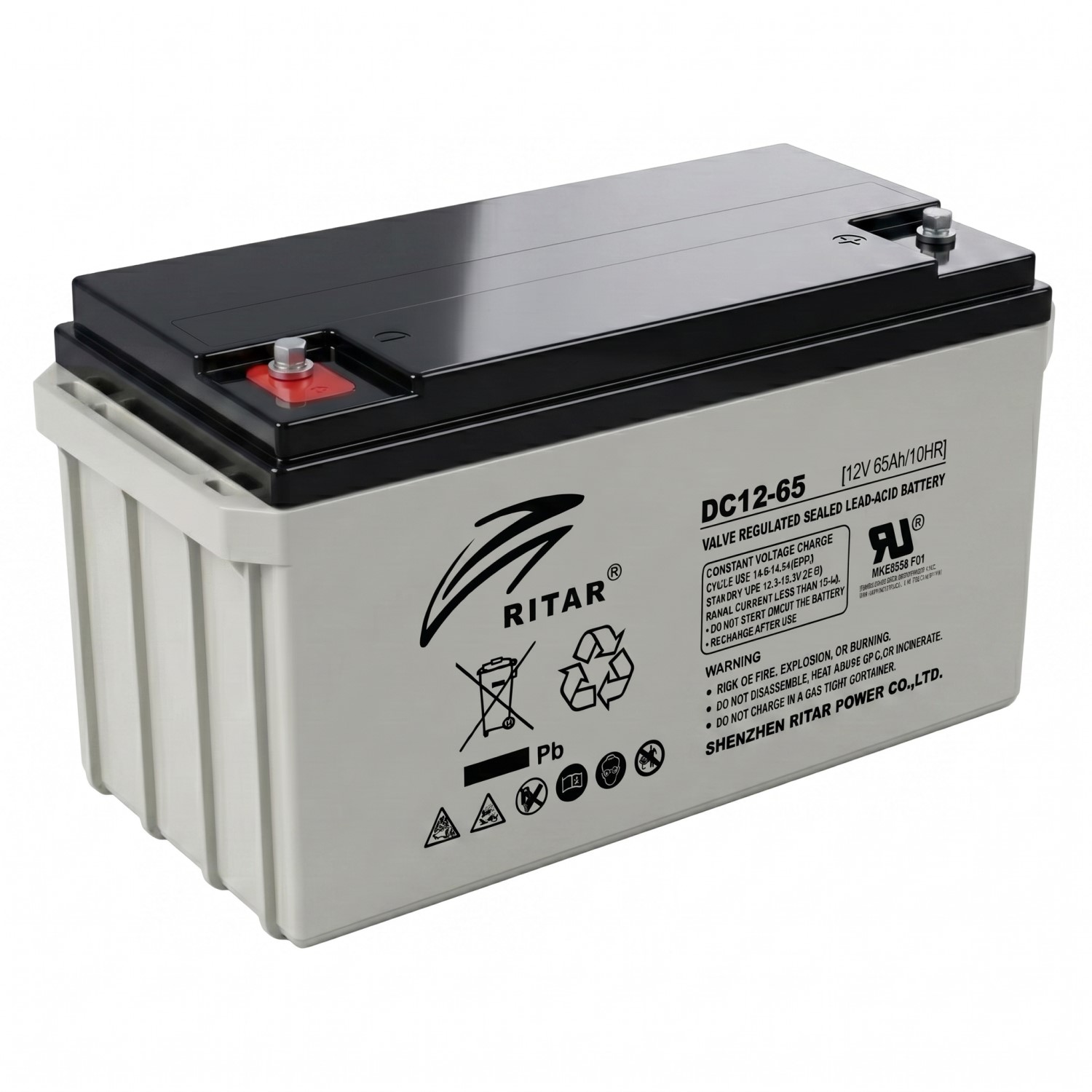 Batería AGM 65Ah 12V RITAR