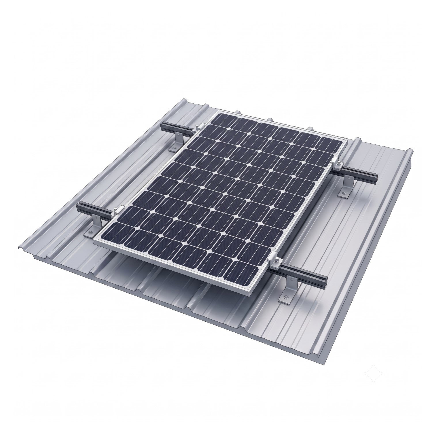 Kit de montaje en aluminio para 1 panel solar grande - Imagen 3