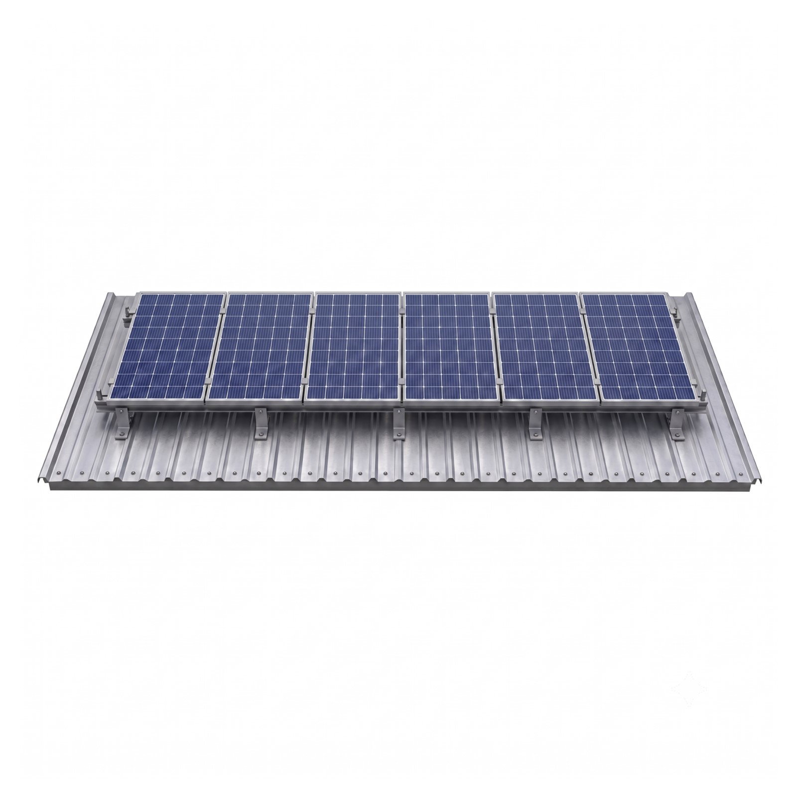 Kit de montaje en aluminio para 6 paneles solares grandes