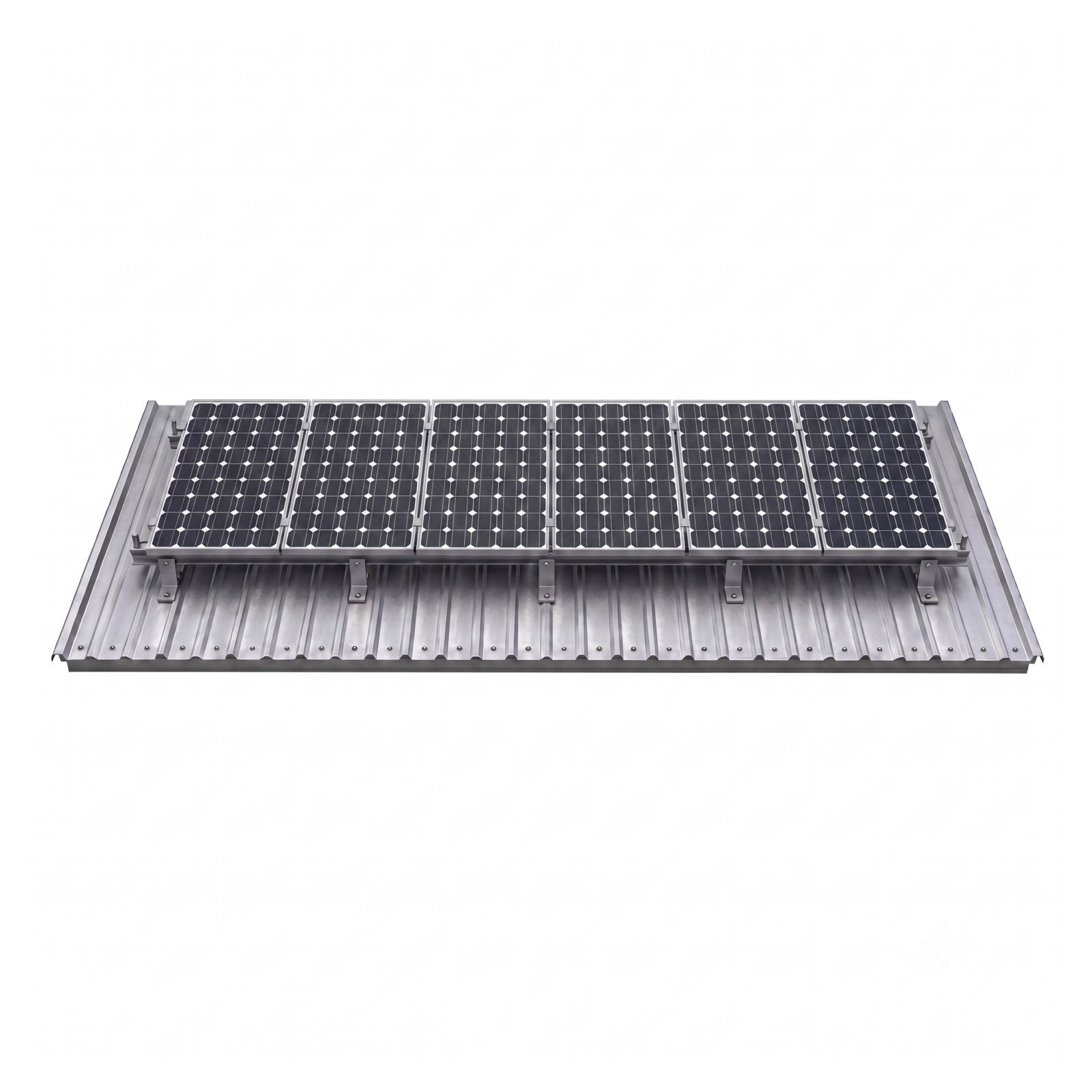 Kit de montaje en aluminio para 6 paneles solares grandes - Imagen 2