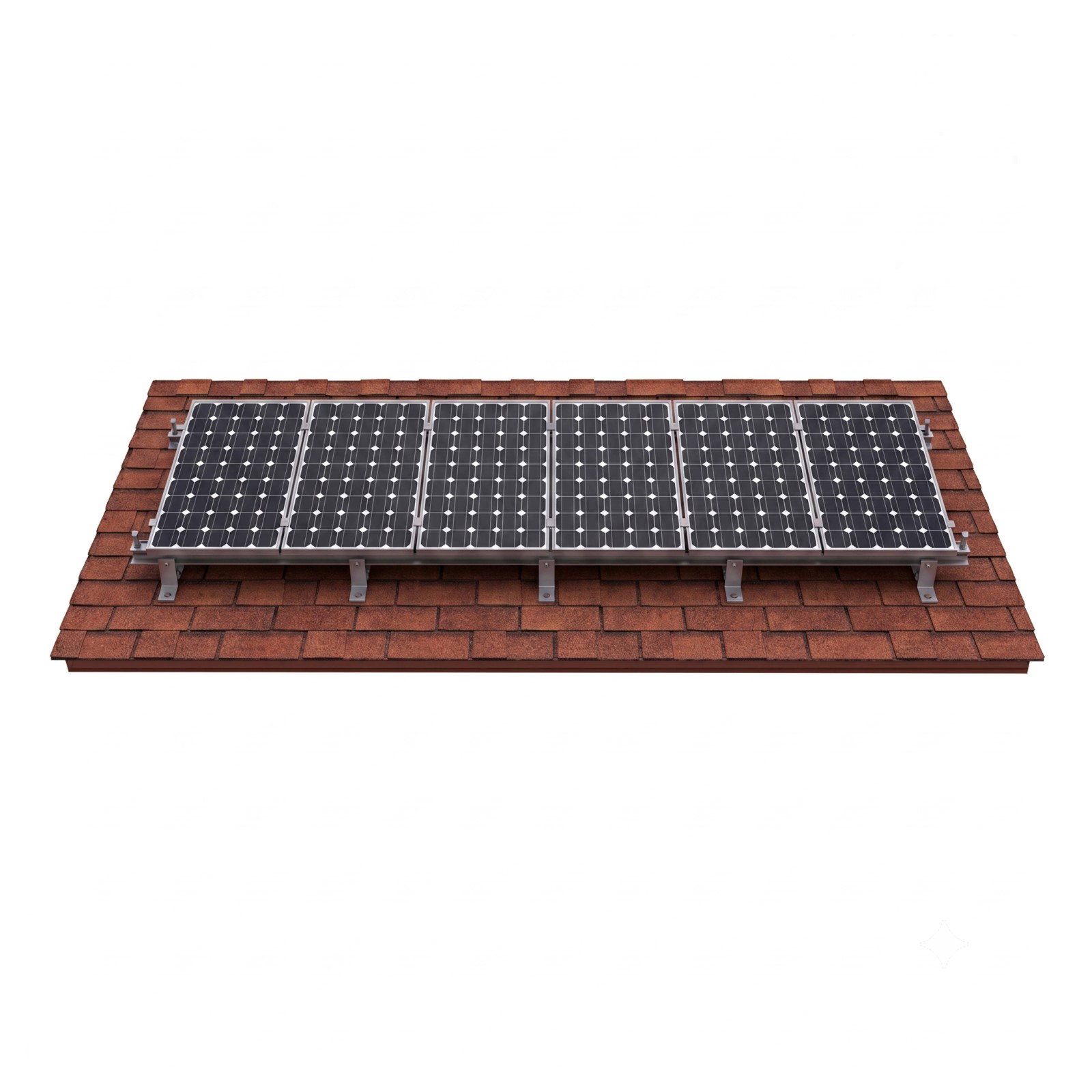 Kit de montaje en aluminio para 6 paneles solares grandes - Imagen 3