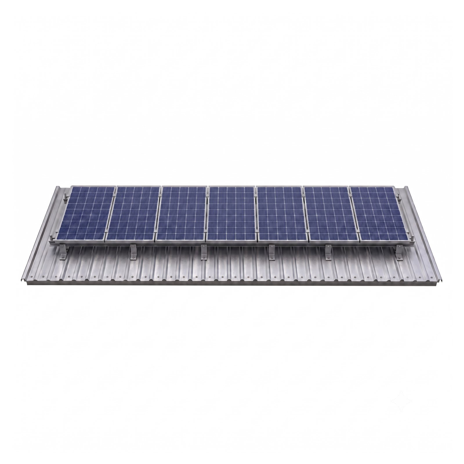 Kit de montaje en aluminio para 7 paneles solares grandes