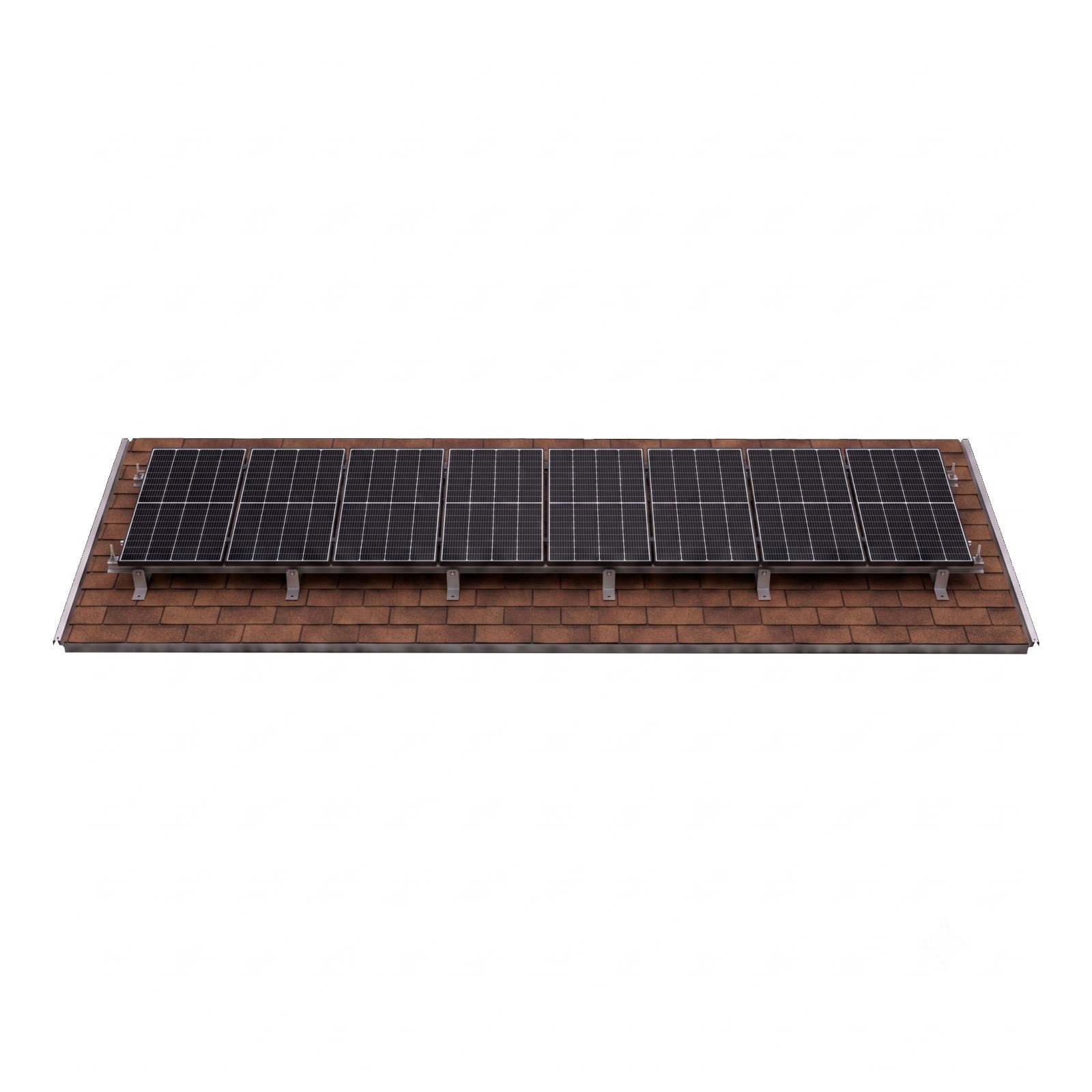 Kit de montaje en aluminio para 8 paneles solares grandes - Imagen 3